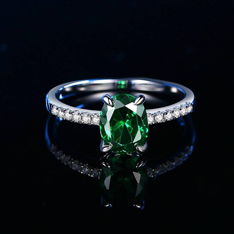 S925 Sterling Silver Retro Ring For Women Classic Red Corundum Egg Shaped 7*9mm Gemstone Ring_voghion.com