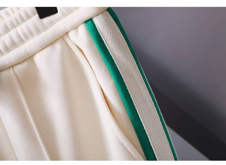 Conjunto deportivo de primavera y otoño para hombre, sudadera y pantalón de baloncesto, moderno y elegante, de dos piezas._voghion.com