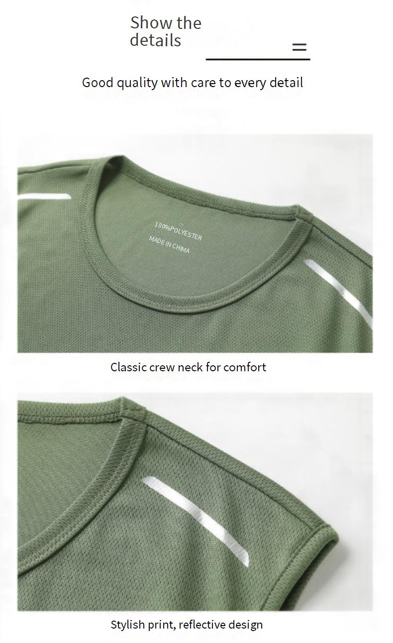 Men's Ice Silk Workout Tank Top - Quick-Dry & Breathable Mesh For Gym & Running_voghion.com