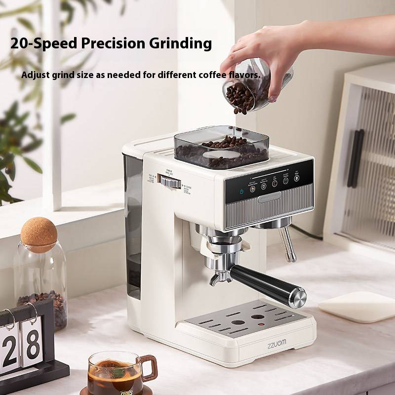 ZZUOM Kompakte automatische Kaffeemaschine für zu Hause, Espresso & Cold Brew Dual-Extraktion, manuelle Bedienung, 1,8 l Wassertank, Ins Style_voghion.com