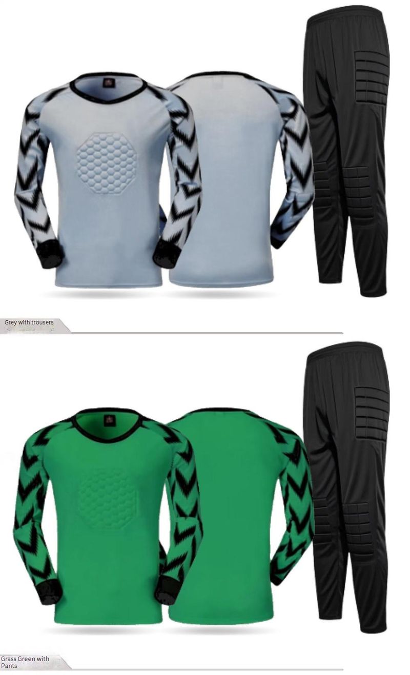 Professional Goalkeeper Jersey Set With Sponge Padding - Long Sleeve Football Keeper Uniform For Adults & Youth (Multiple Colors & Sizes)_voghion.com