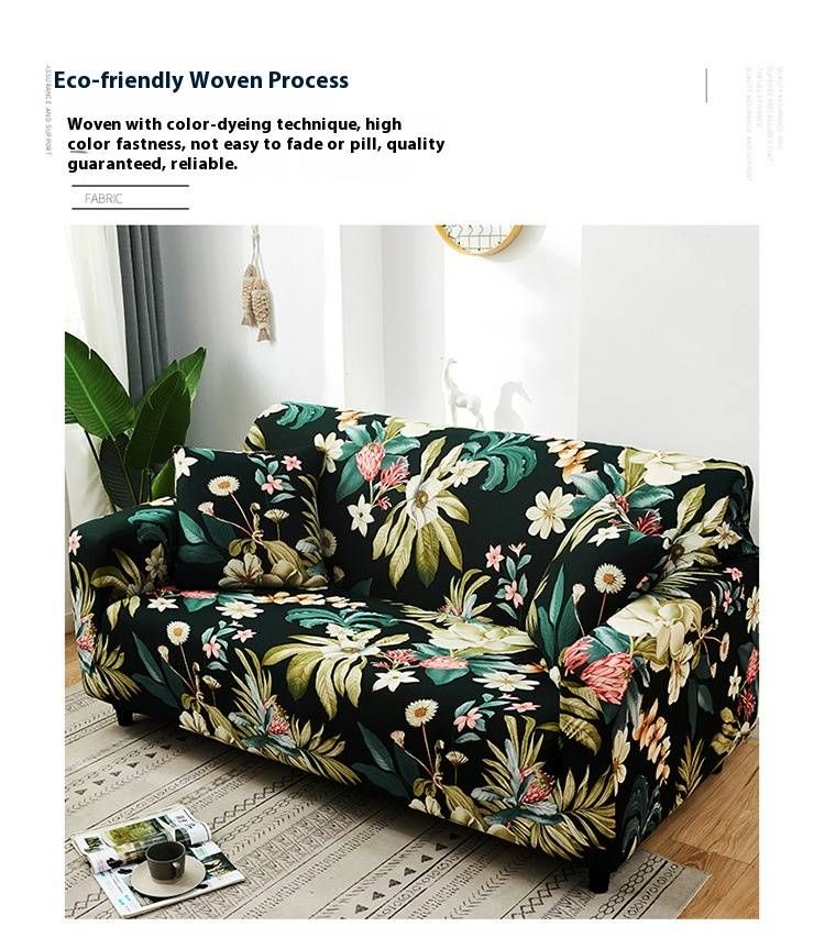 Stretch-Sofabezug, vollelastisch, universelle Passform – rutschfester Sofaschutz mit Blumenmuster, passend für Einzel-/Doppel-/Drei-/Viersitzer-Sofas_voghion.com