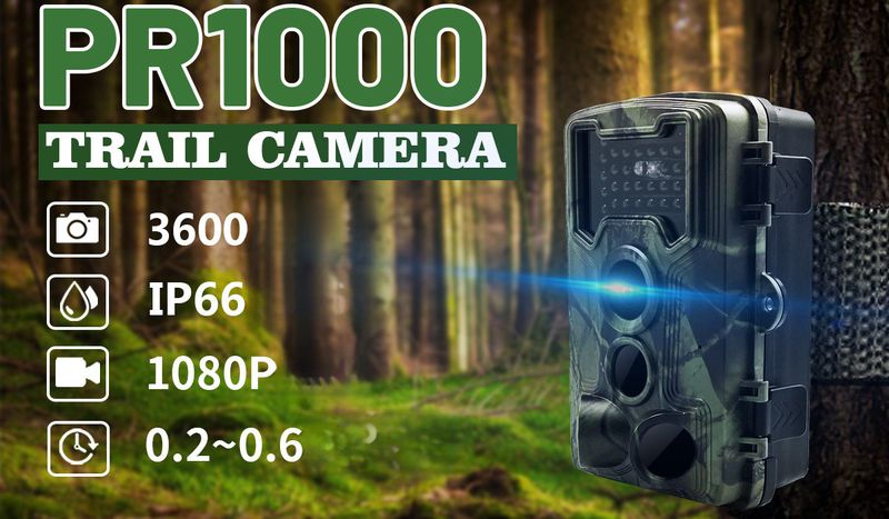 36MP1080P HD Infrared Hunting Outdoor With Screen Field Camera 34 LED Lights_voghion.com