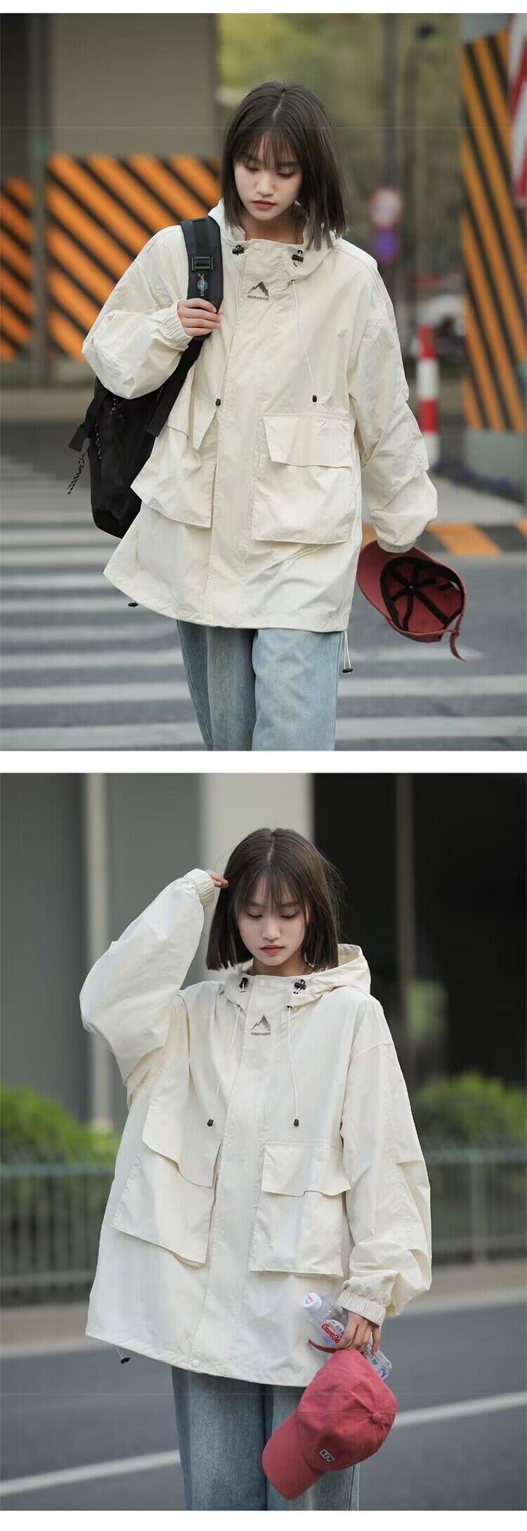 Sonnenschutz für Männer im Sommer, dünn und gutaussehend, funktionelle Sturmjacke für den Außenbereich, Sonnenschutz mit Kapuze für die amerikanische High Street_voghion.com