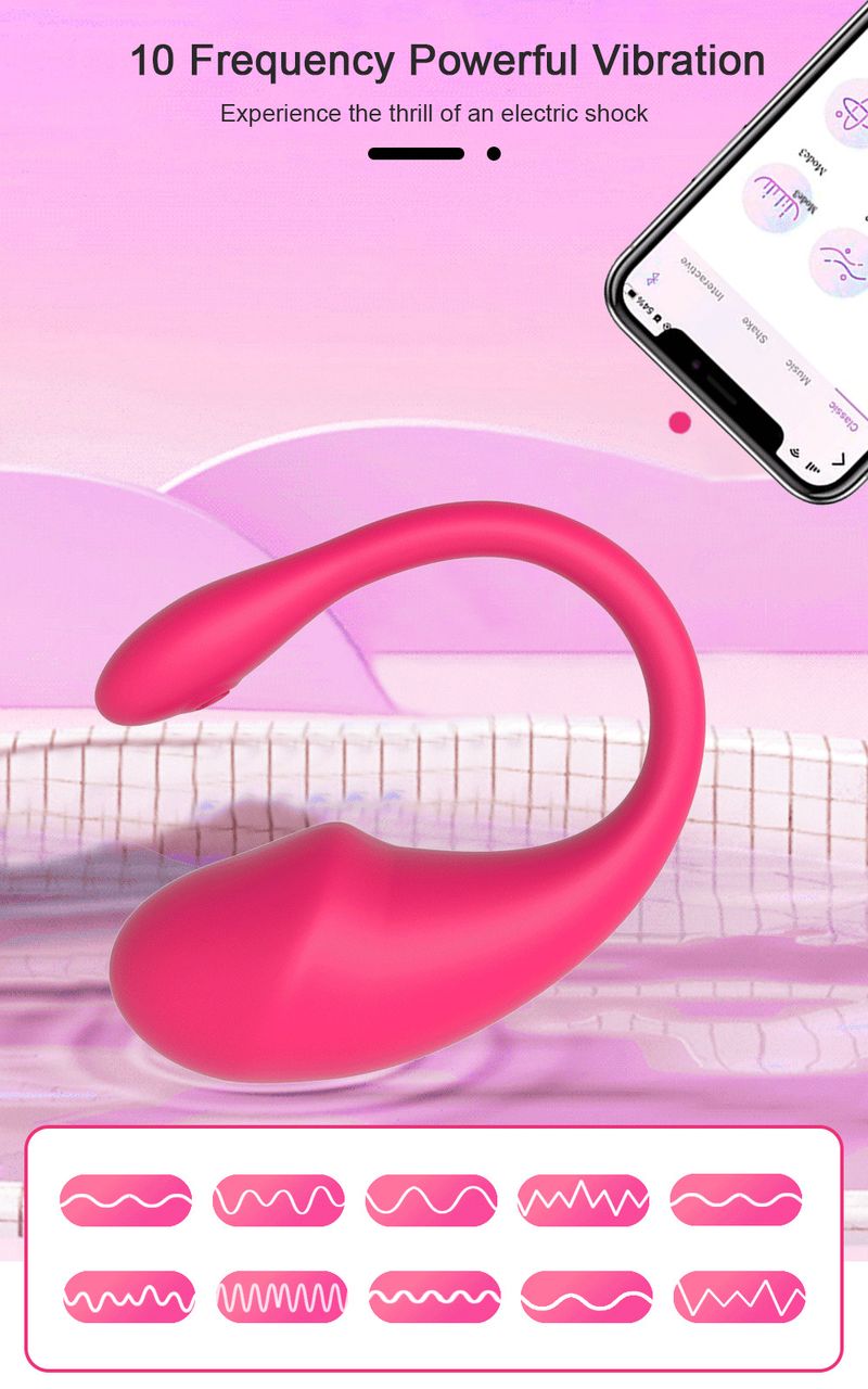 Tadpole APP Wireless Vibrator Remote Control Silent Female Masturbator Sexy Charging Wearable For Outdoor Use_voghion.com