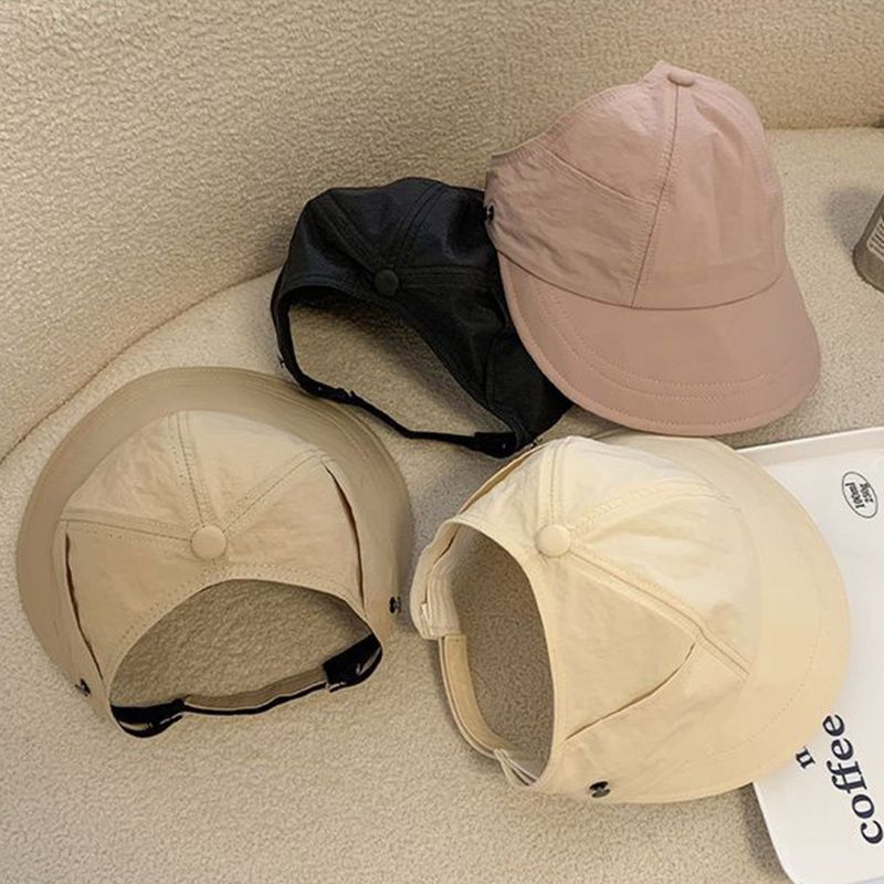Nieuwe aankomsten Mode Lege Top Brede Rand Voor Anti UV Zonwering Vrouwen Vrijetijdsbesteding Verstelbare Buiten Strand Cap Vissershoed_voghion.com