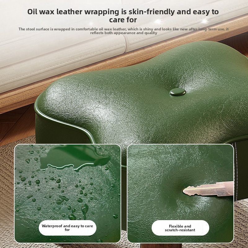 High-End-Internet-Promi-Sofa aus Massivholz für Erwachsene mit kleiner Blume, Couchtisch für Zuhause, Wohnzimmer, vierblättriger Kleeblatthocker_voghion.com