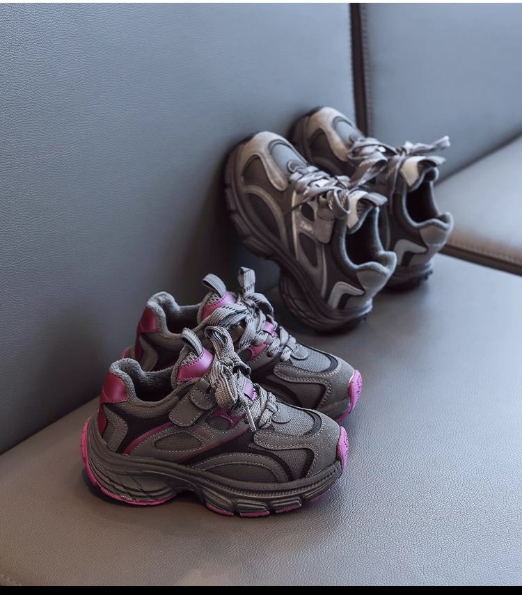 Scarpe invernali per ragazzi, nuove, con suola morbida, scarpe retrò da papà, scarpe da corsa per ragazze, scarpe sportive per bambini in cotone_voghion.com