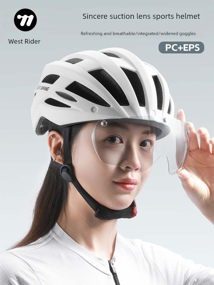 West Rider Integrierte Sicherheitskappe mit Rücklichtbrille_voghion.com