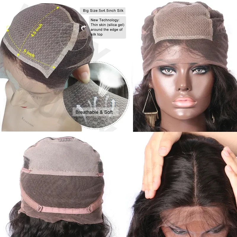 18inch 200 Density Kinky Curly Silk Base Full Lace Wig Glueless Brazilian Curly 5x5 Silk Top Full Lace Human Hair Wig For Women_voghion.com
