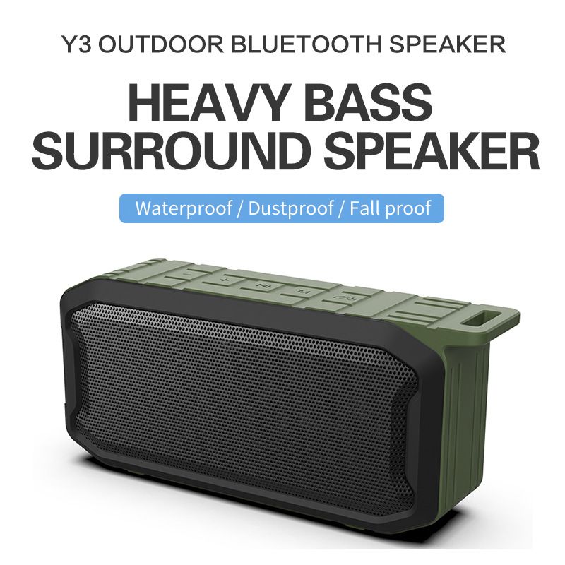 W12 Vandtæt Bluetooth Højttaler IPX7 Vandtæt Højttaler Udendørs Bærbar Højttaler Kort Tung Bas High-End Højttaler_voghion.com
