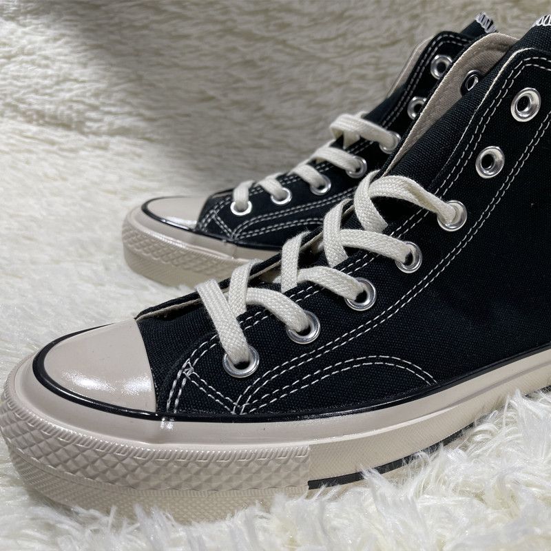 New 1970S Classic High Top Canvas Vulcanized Shoes, Couple Casual Shoes_voghion.com