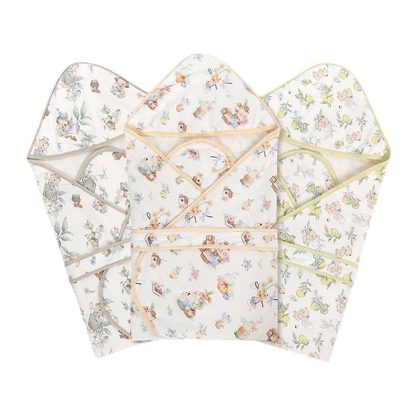 Trapunta neonato in puro cotone per sala parto, fasciatura per neonato, trapunta a fiori in puro cotone per tutte le stagioni_voghion.com