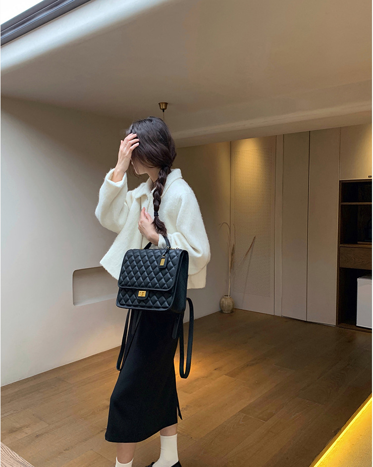 Ghana Preface Backpack Women's New High Capacity Commuting High end Feeling Foreign Small Fragrant Wind Lingcha Handbag_voghion.com