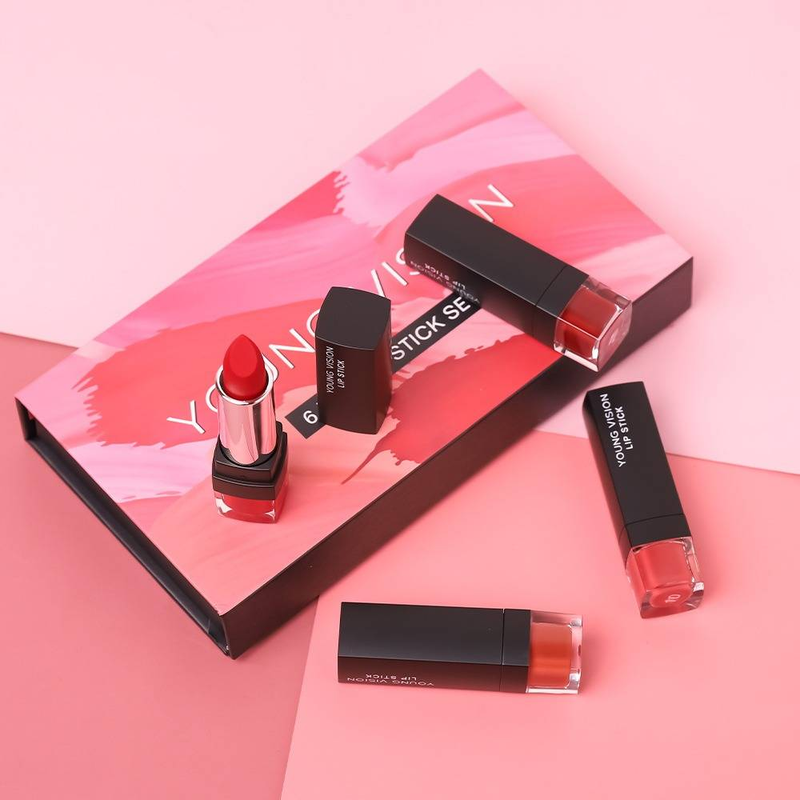 Lūpų dažų rinkinys, daugiasluoksnis matinis nude Colors lūpų dažų rinkinys, lūpų makiažo dovanų rinkinys moterims, ilgai išliekantis ir drėkinantis, 6 vnt._voghion.com