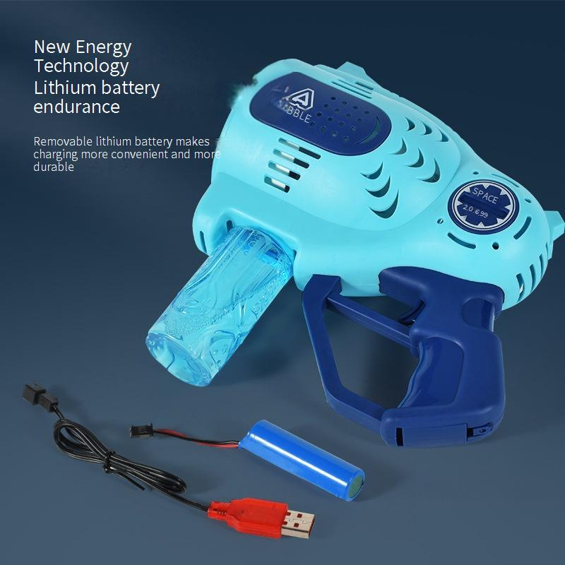57 auguga automaatselt täituv mulliprits - suure mahutavusega elektriline mullimasin RGB-tuledega õues piknikuks (1000+ lööki minutis)_voghion.com