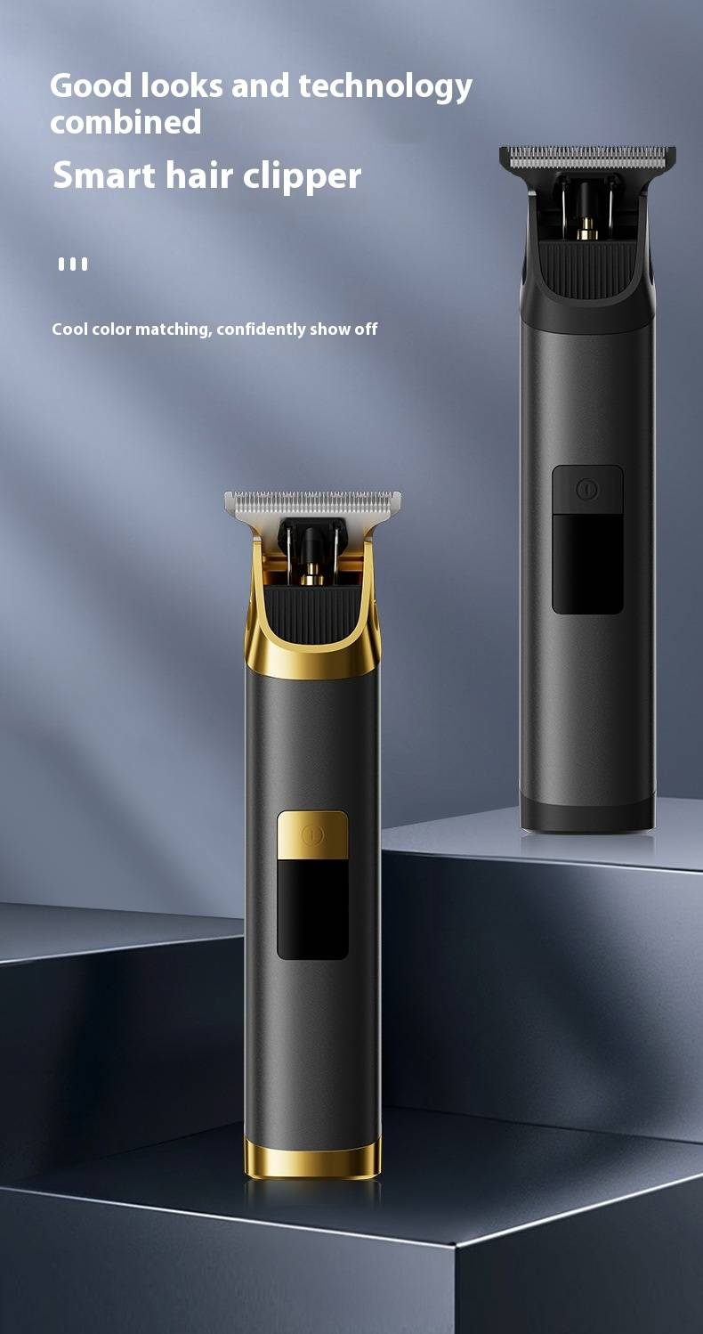 Professional Hair Clipper For Men - High Power Cordless Trimmer With LED Display For Fades, Undercuts & Beard Styling_voghion.com