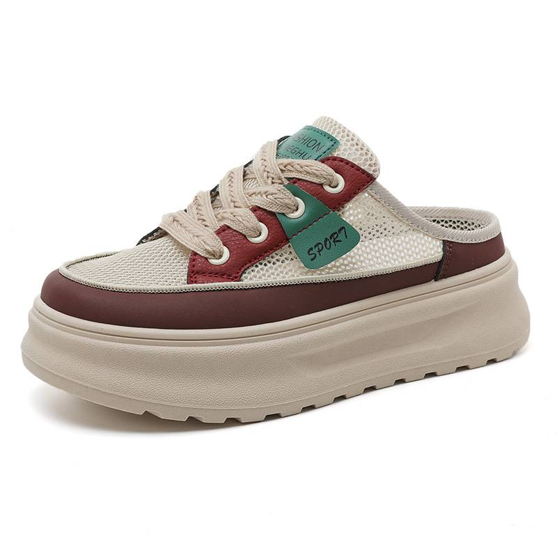 Die New2025 Semi-Drag Damen Sommer Casual Mesh Atmungsaktive Hausschuhe und dünnbesohlte Boardschuhe sind vielseitig_voghion.com