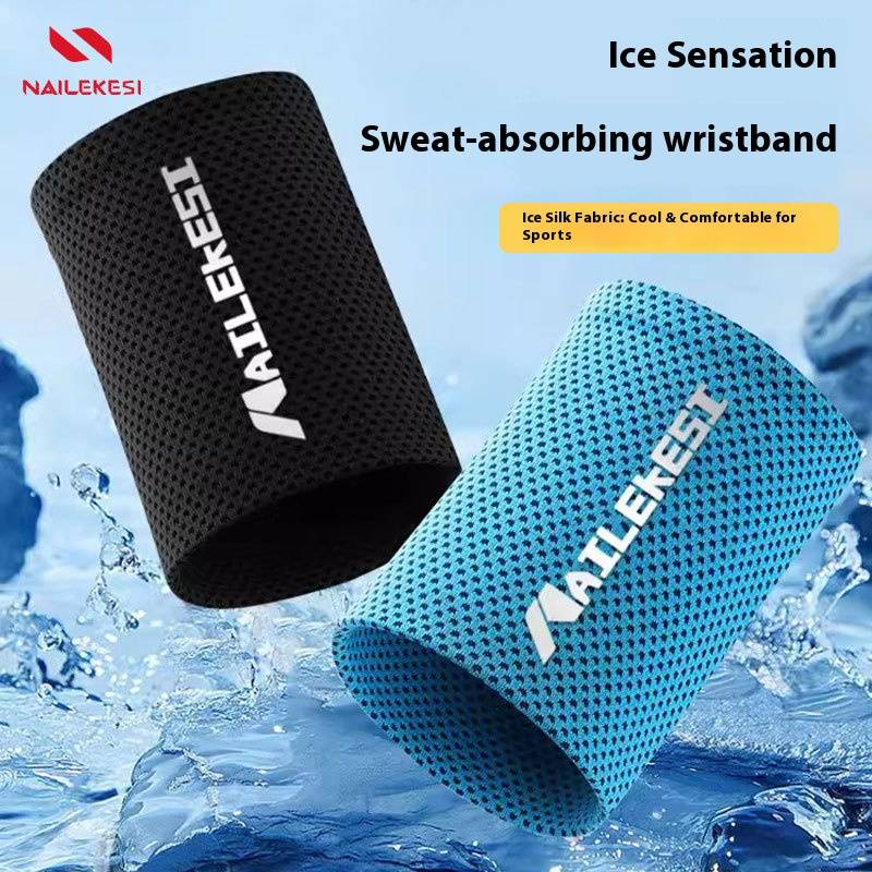 Unisex Sports Wristband Sweat Absorbent & Cooling Towel – Quick-Dry Gym Accessories For Running, Tennis & Summer Workouts_voghion.com