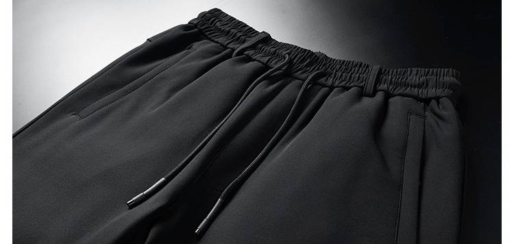 Men's Insulated Down Pants – Thickened Winter Snow Pants For Skiing, Hiking & Outdoor Adventures (L-8XL, Black, Water-Resistant & Windproof)_voghion.com