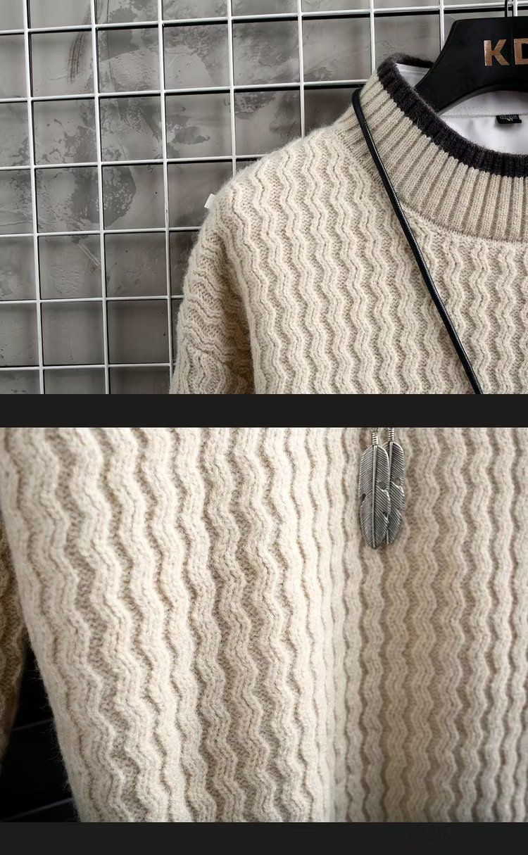 Oversized Style Knit Sweater – Winter Loose Fit Pullover For Men | Casual Streetwear Essential_voghion.com