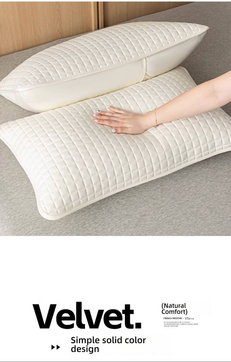 Kissenschutzbezug aus hochwertigem Polyester – atmungsaktiv und hypoallergen mit Reißverschluss/Hotelverschluss – Hotelstil (mehrere Farben und Muster)_voghion.com