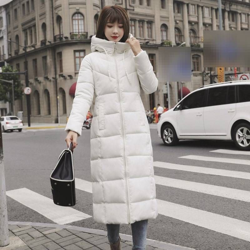 Plus Size Winter Parka Coat For Women - Knee-Length Hooded Down Jacket (Detachable, Slim Fit, 6XL Sizes)_voghion.com