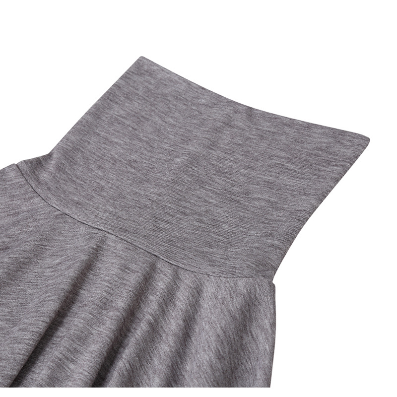 Herren-T-Shirt mit hohem Halsausschnitt und schmaler Passform, langärmliges Thermo-Basishemd aus weichem, gebürstetem Polyester, einfarbig, lässiges Oberteil für alle Jahreszeiten_voghion.com
