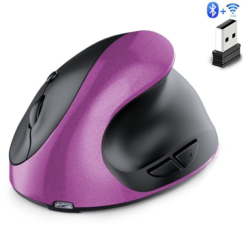 Digitex Digitex Dual Mode Vertical Grip Charging Silent Wireless Anti-Mouse Hand Designer Drawing Office Creative Ergonomics_voghion.com