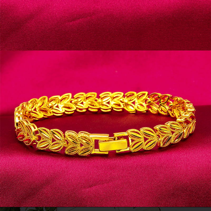 Unisex Fashion Jewelry Leaf Wheat Ear Bracelet_voghion.com