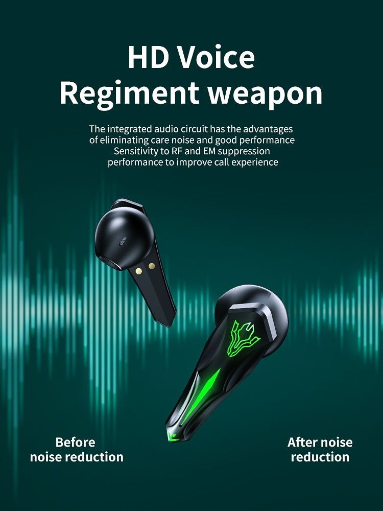 Auricolari Bluetooth wireless da gioco neri con tecnologia semi-in-ear, più venduti, sportivi, con cancellazione del rumore, digitali_voghion.com