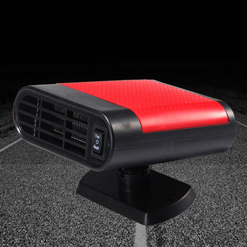 Mini 12V autotopení Elektrické topení pro vozidla Ventilátor odmrazování čelního skla (červené)_voghion.com