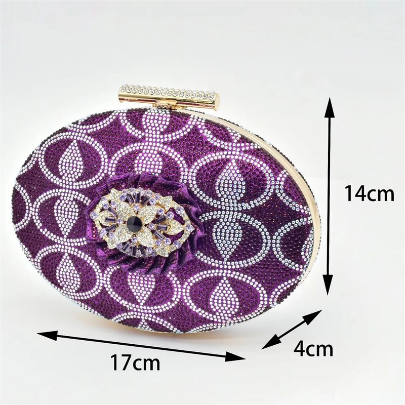 Women's low heeled sandals with evening bag matching drill button_voghion.com