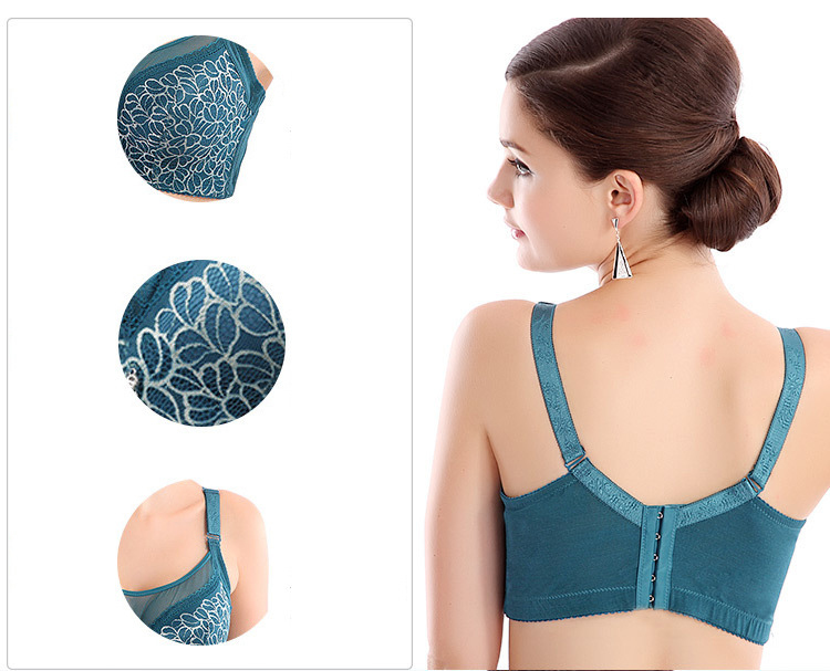 Women's Intimates Adjustment Type Thin Style Large Chest Small Gathered Full Cup Sexy Large Size Bra Underwear_voghion.com