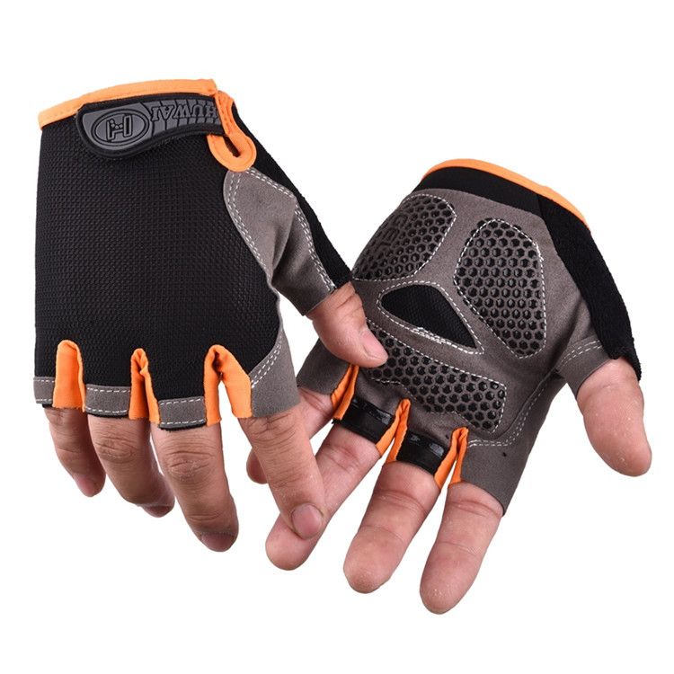 Cycling Half Finger M Spring Summer Non-Slip Fishing Outdoor Mesh Thin Breathable Fingerless Fitness Sports Gloves_voghion.com