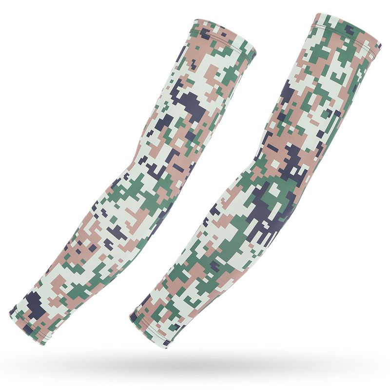 Maniche militari tattiche mimetiche in seta di ghiaccio con protezione UV per ciclismo e pesca_voghion.com