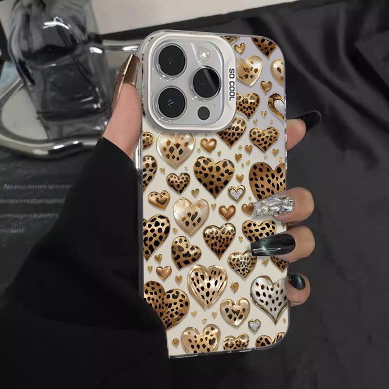 Heart Leopard Print Case For Xiaomi 15/14 Pro, 13 Ultra, New 12X, Matte 10S_voghion.com