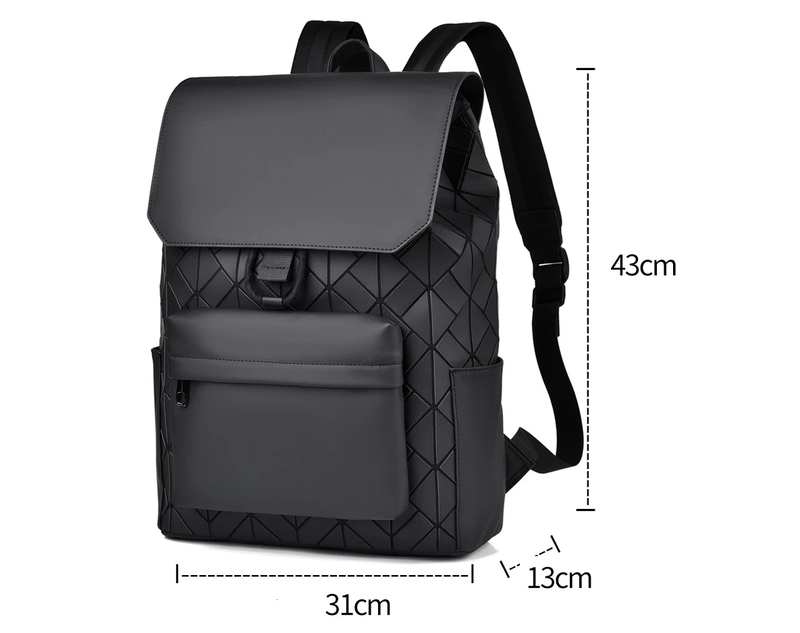 Trendy merkrugzak herentas Rhombus laser reflecterende studenten schooltas grote capaciteit forensen computertas_voghion.com