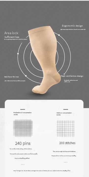 Voeg vet en druk sokken sportsokken hot selling compressie sokken veneuze secundaire elastische sokken toe_voghion.com