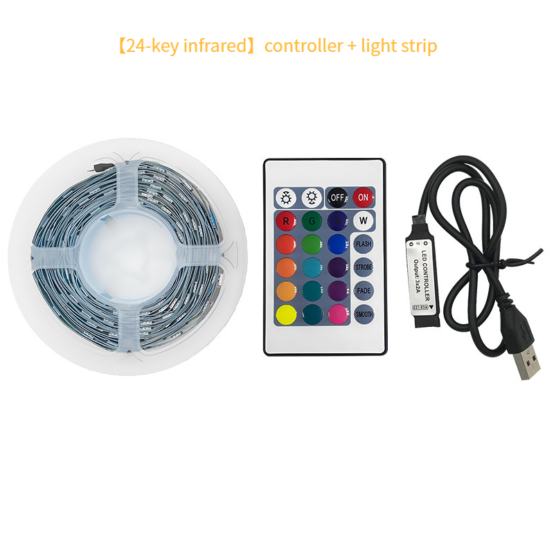 Smart RGB LED Strip Lights 5050 5V Bluetooth Music Sync, Waterproof TV Backlight, DIY Ambient Lighting For Home, Party, Gaming_voghion.com