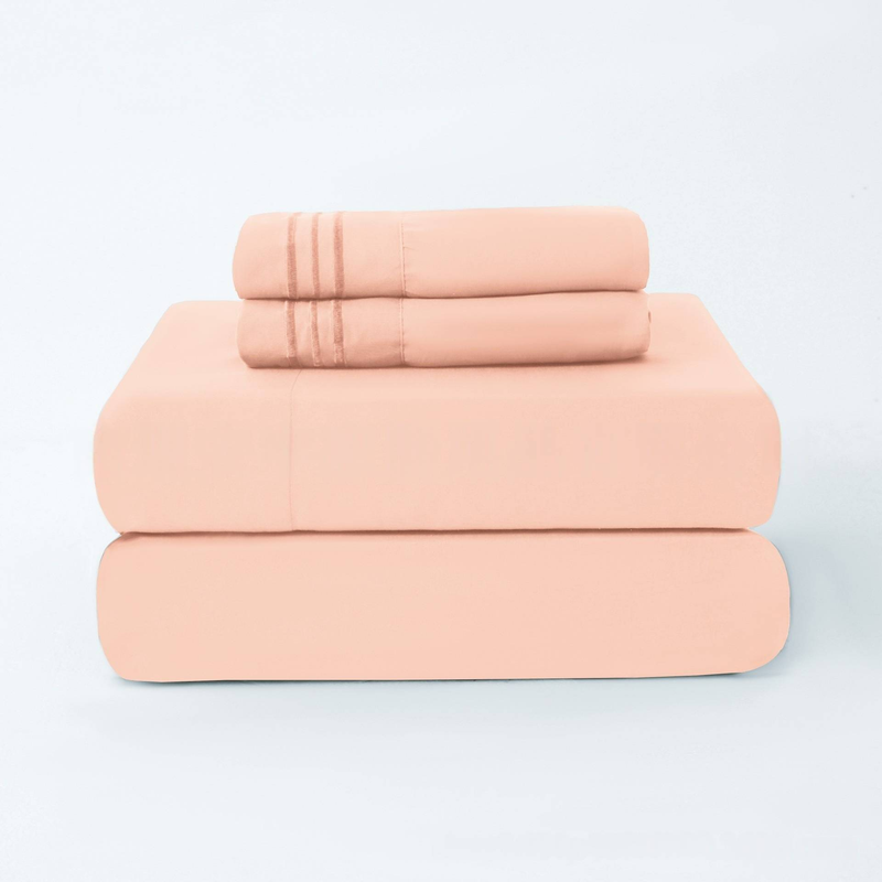 3/4PCs Polyester Bedding Set – Wrinkle-Resistant, Hypoallergenic, Soft & Breathable (Twin/Full/Queen/King, Multiple Colors & Patterns)_voghion.com