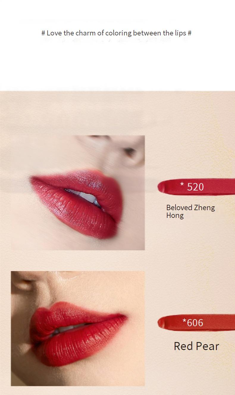 Velvet Matte Lipstick Set - 8 Long-Lasting Non-Stick Lipstick Shades, Luxe Gift Box With Pouch, High-End Orange Collection_voghion.com