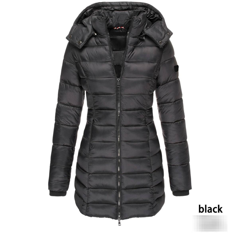 Elegant Winter Women's Long Puffer Coat With Slim Fit, Warm Cotton Filling, And Stylish Trench Design – Available In 7 Classic Colors (S-XXXL)_voghion.com