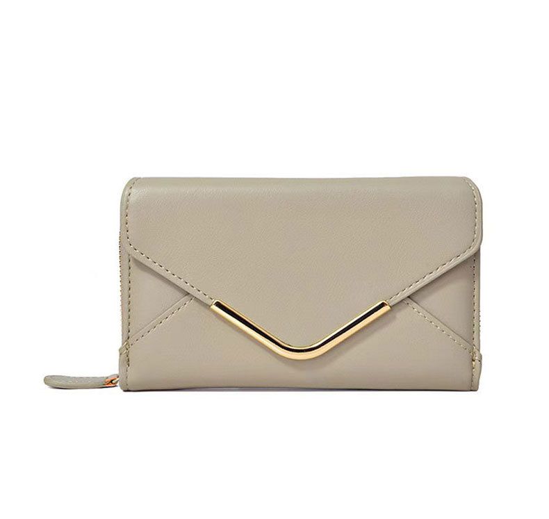 Münzbörsen und -halter, einfacher, hochwertiger, mittelgroßer Umschlag-Geldbörsenstil für Damen mit Reißverschluss und mehreren Kartenfächern, PU-Münzkartenhalter_voghion.com