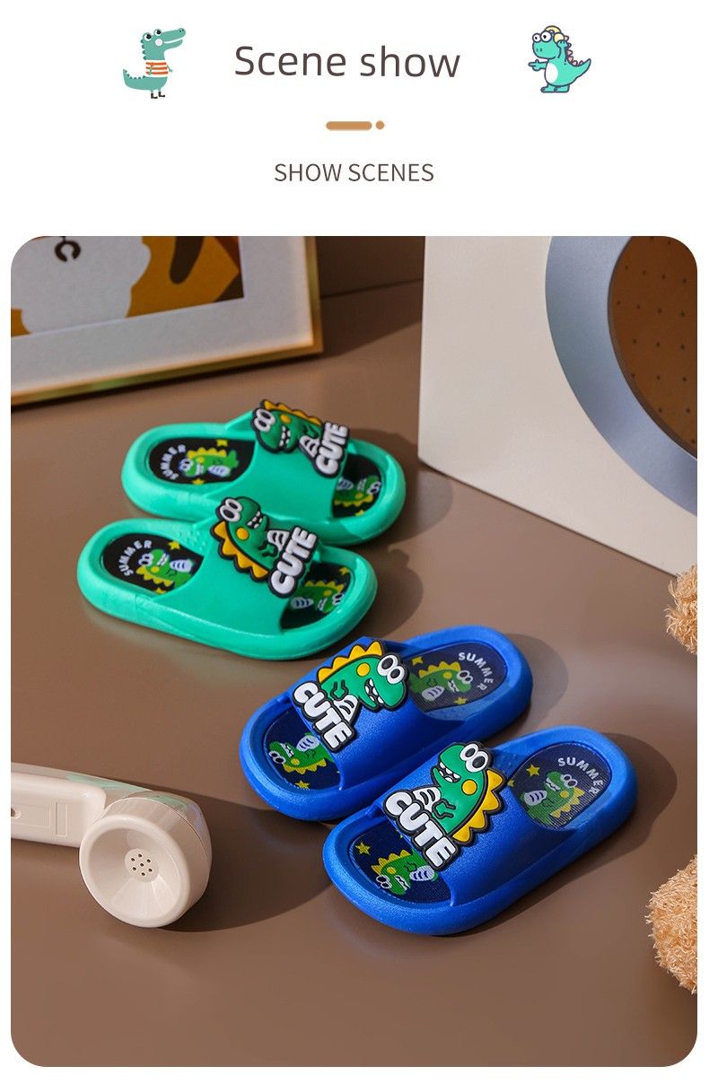 Pantofole da neonato primaverili ed estive con suola spessa antiscivolo dei cartoni animati_voghion.com