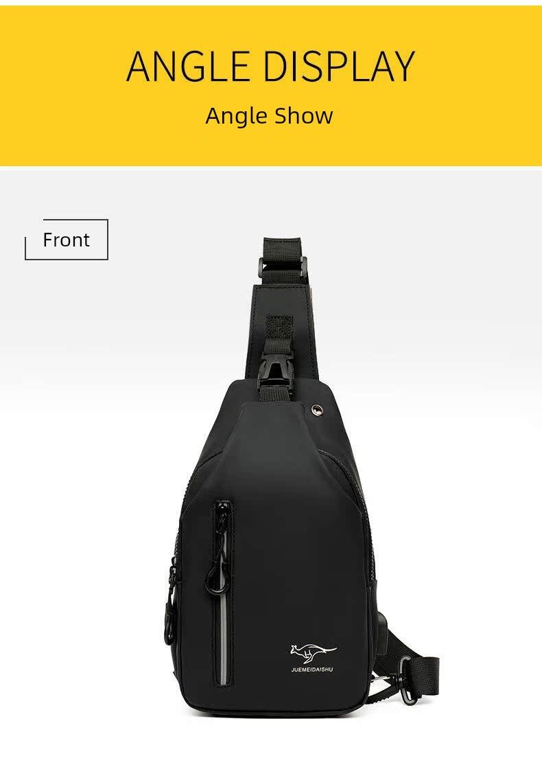 Borsa a tracolla monospalla impermeabile di grande capacità, per sport all'aria aperta, da uomo, casual_voghion.com