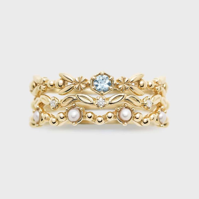 Bague en argent avec topaze naturelle légère et luxueuse, bague simple avec fleur de marguerite et abeille fraîche d'été_voghion.com