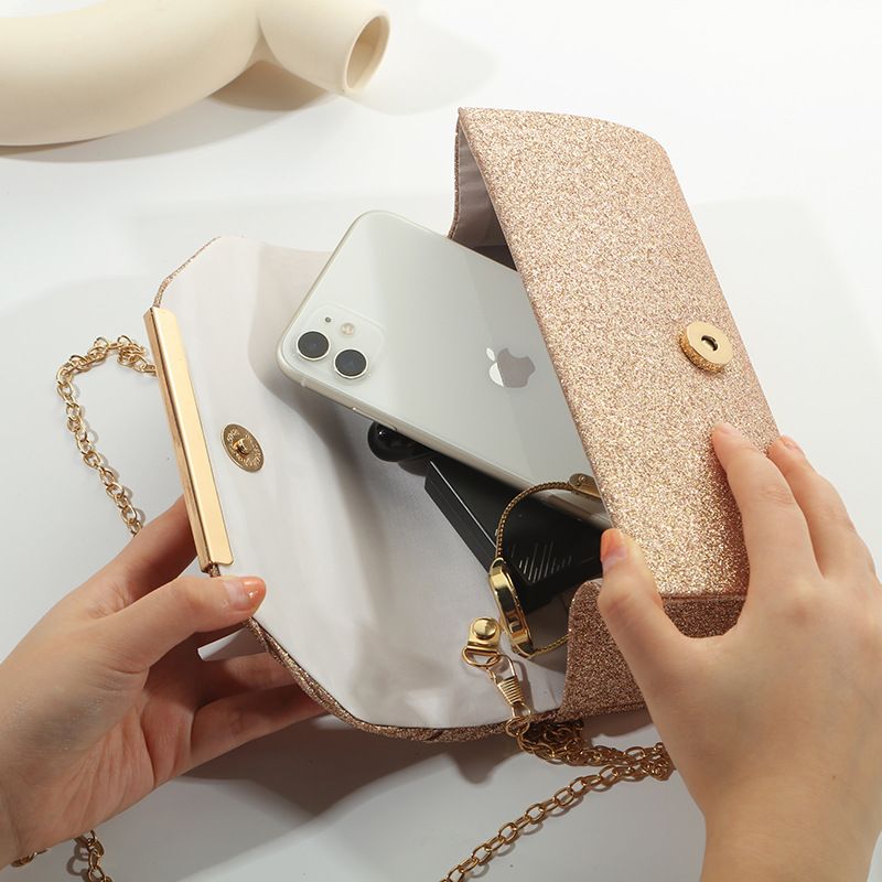 Borsa regalo da sera con chiusura magnetica in metallo con catena a forma di conchiglia, per feste, mondane, da tenere in mano_voghion.com