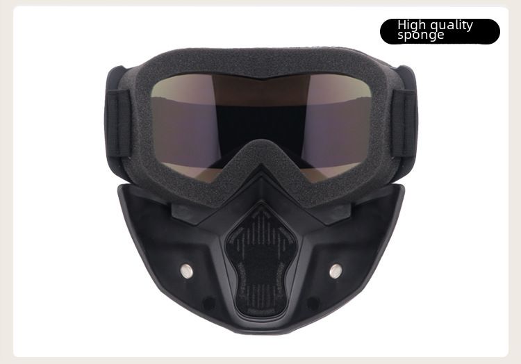 Gafas de ciclismo, gafas de motociclismo, máscara protectora retro, gafas de esquí, máscara, casco todoterreno a prueba de viento, gafas, máscara_voghion.com