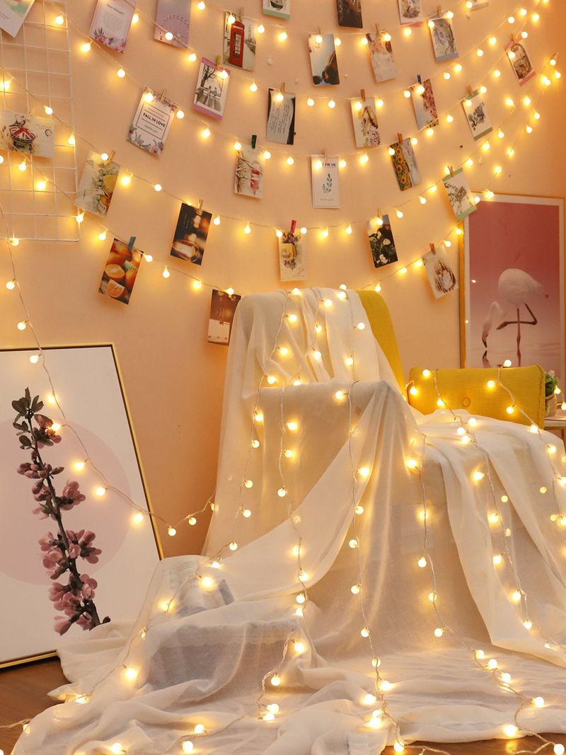 Solar-Powered LED Fairy Lights For Outdoor & Indoor Decor, 8 Modes With Remote Control, Waterproof IP42_voghion.com